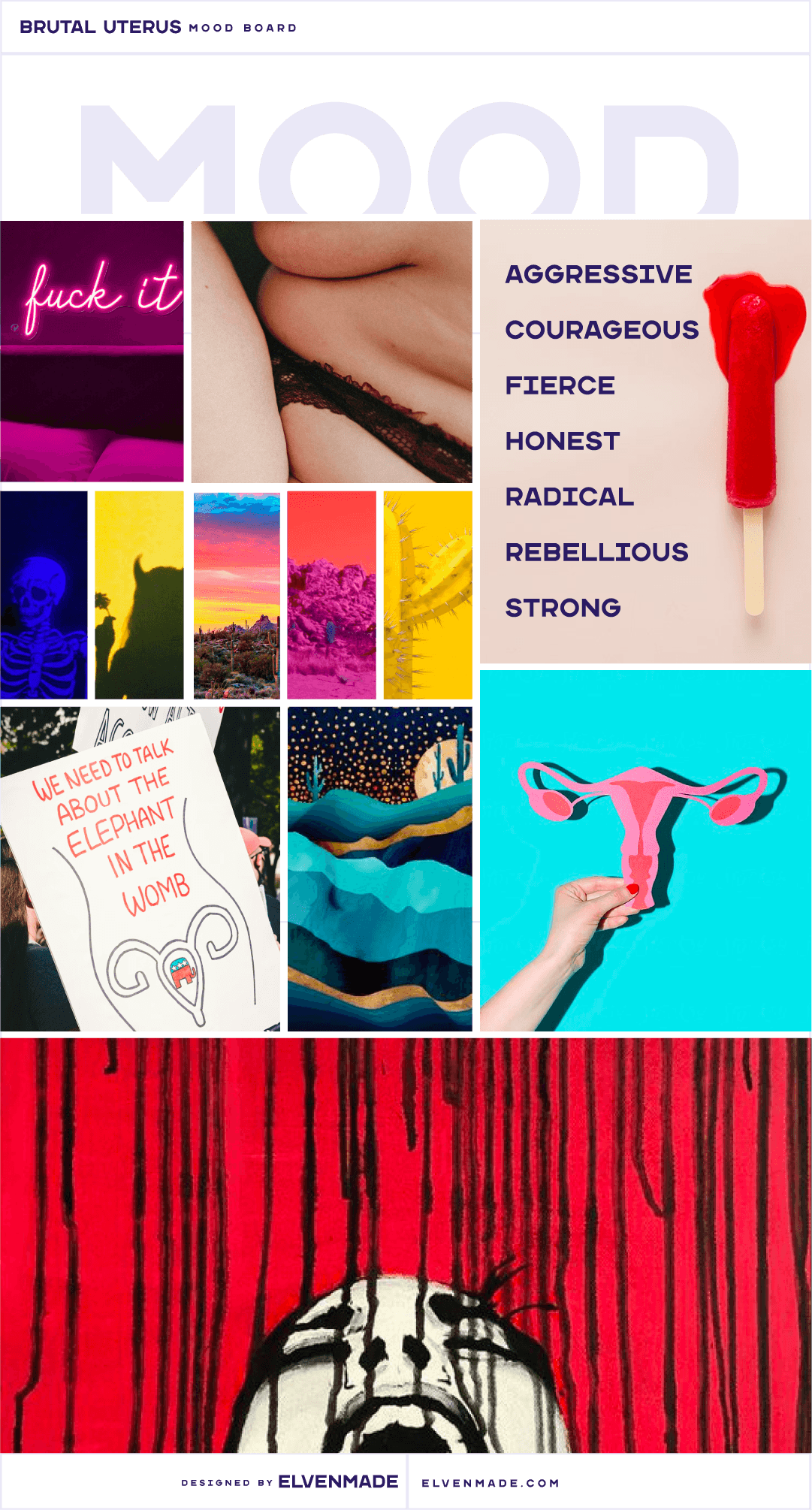 Brutal Uterus Mood Board