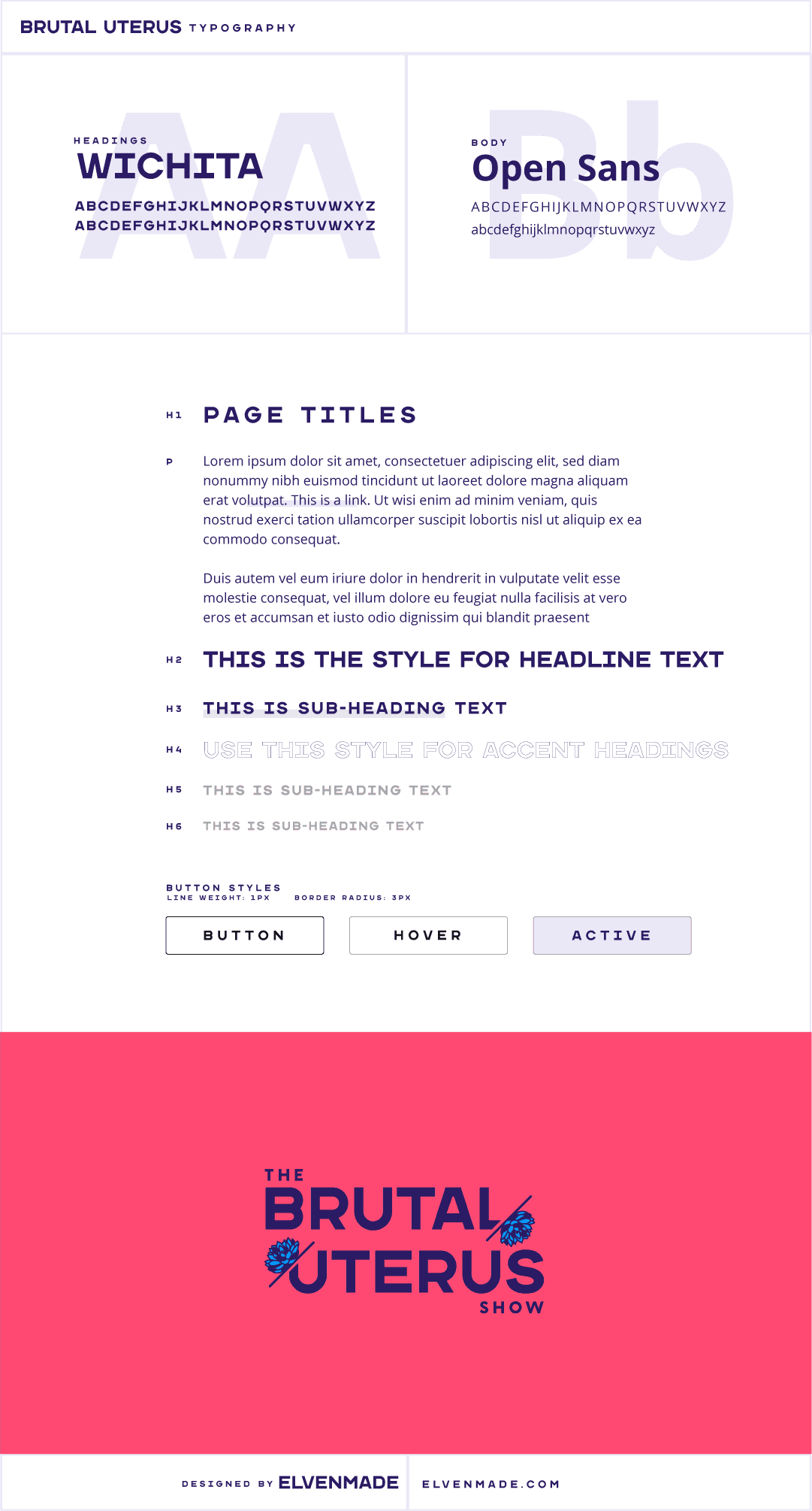 Brutal Uterus Typography