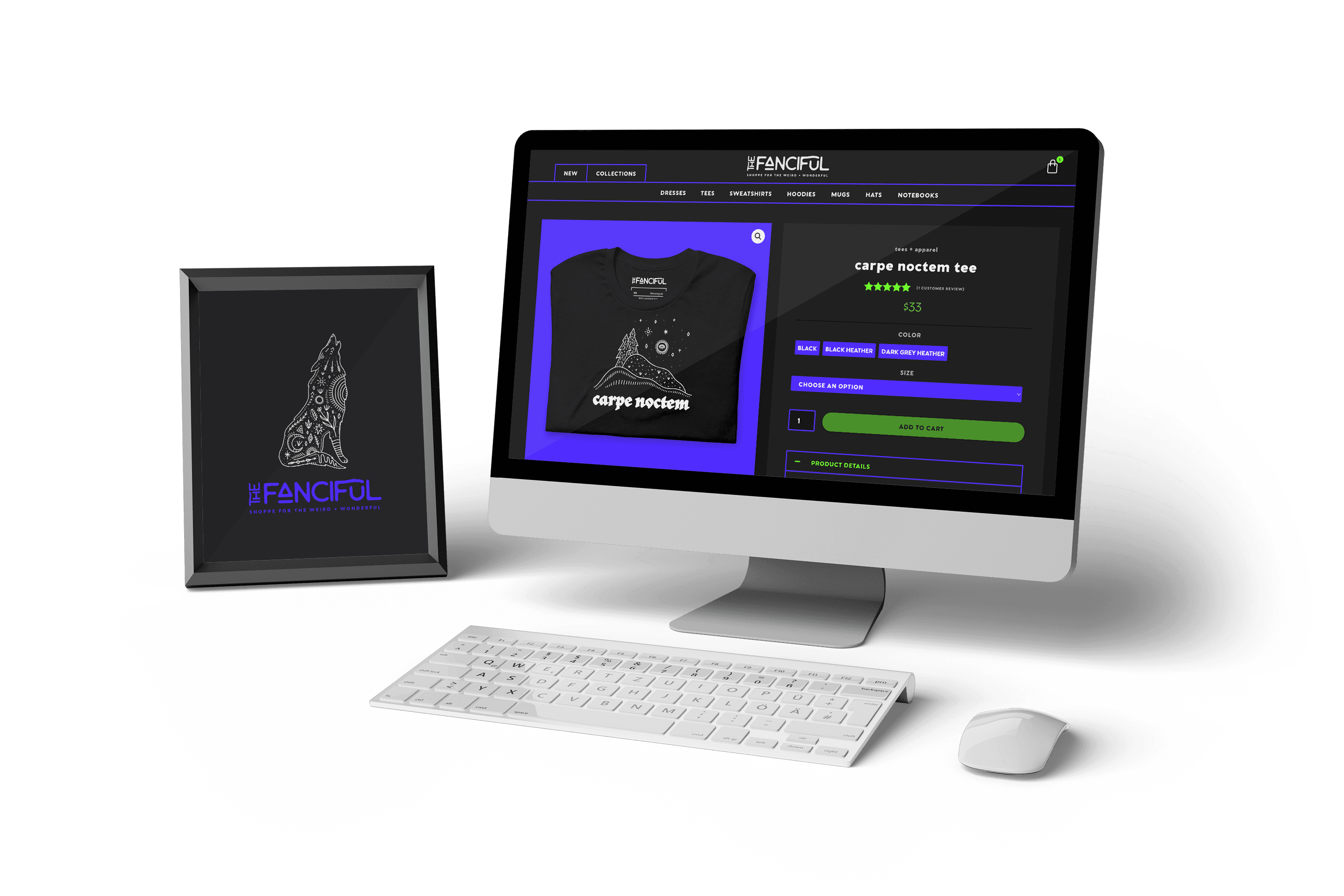 The Fanciful Shoppe Desk Mockup