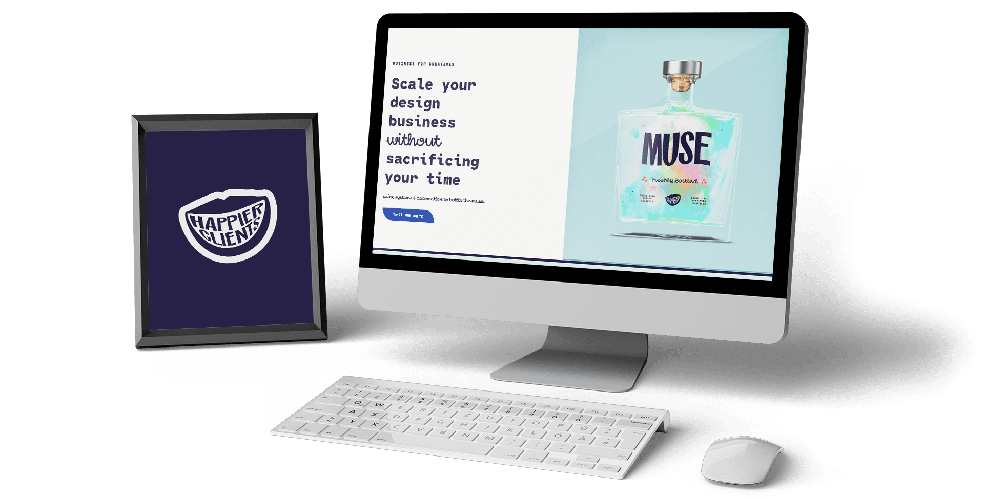 Happier Clients Desk Mockup