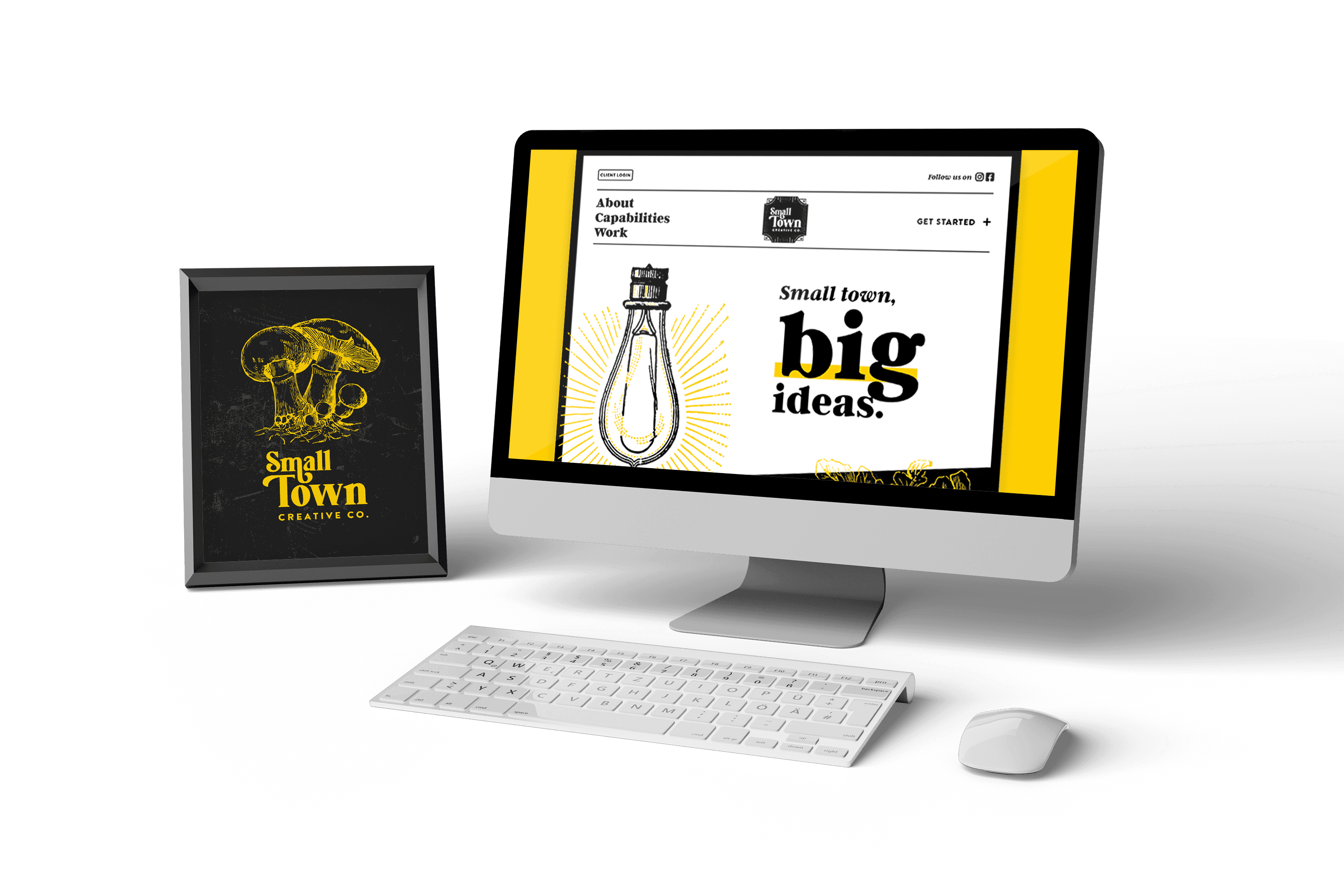 Small Town Creative Co. Desk Mockup