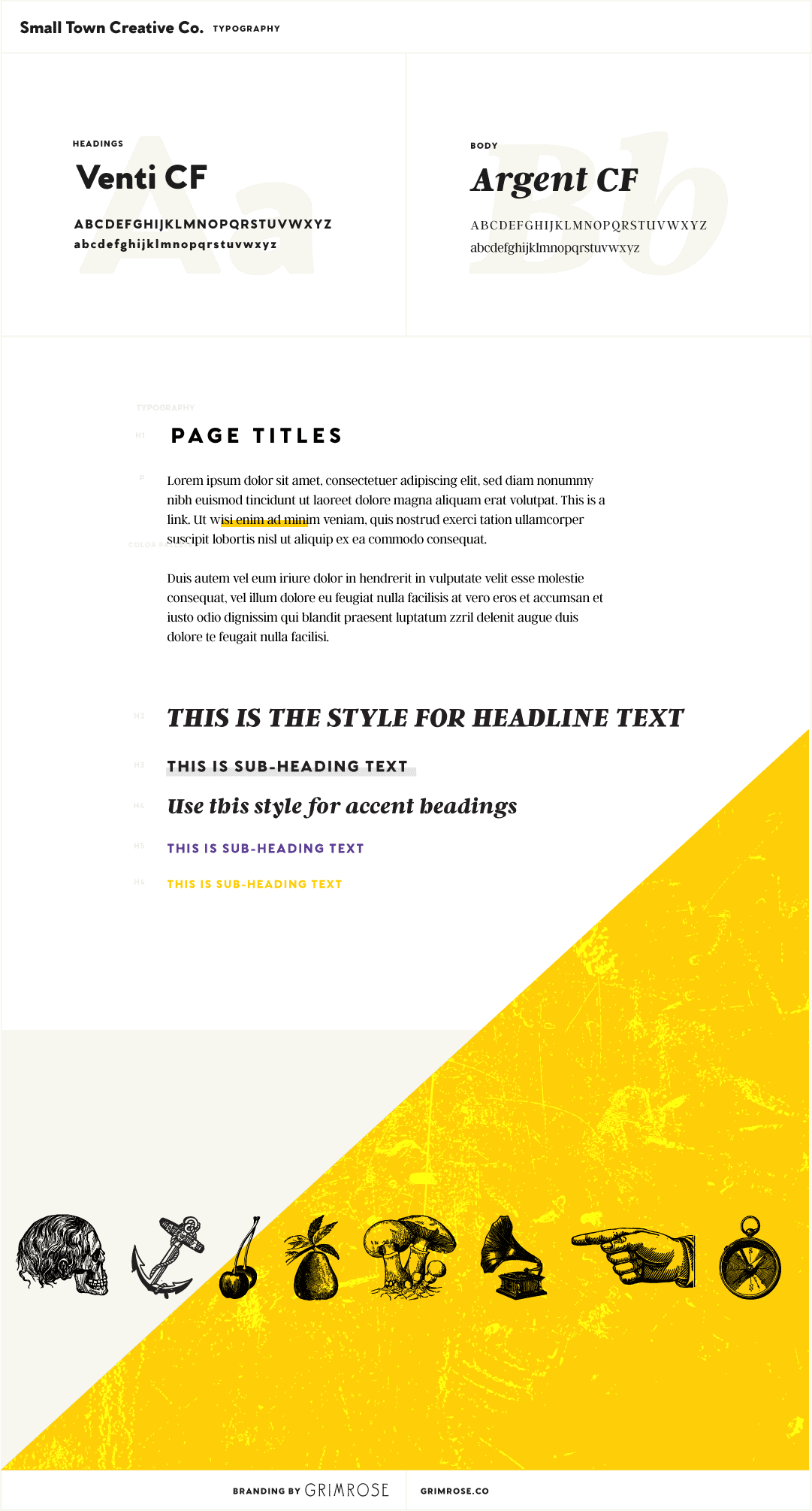 Small Town Creative Co. Typography